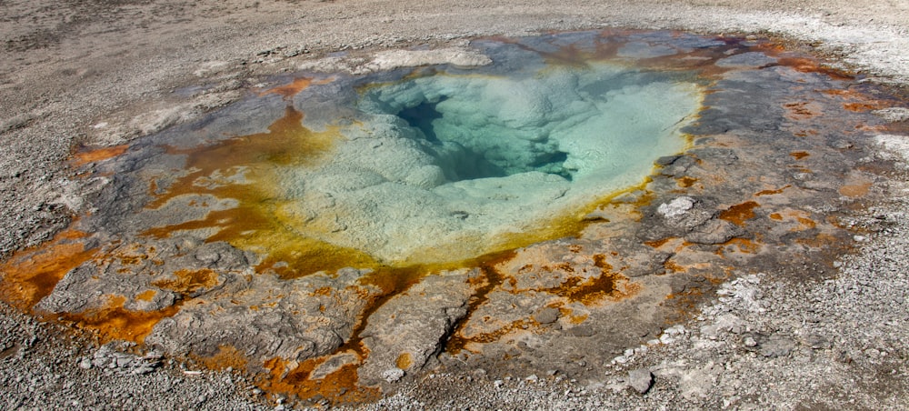 a hole in the ground