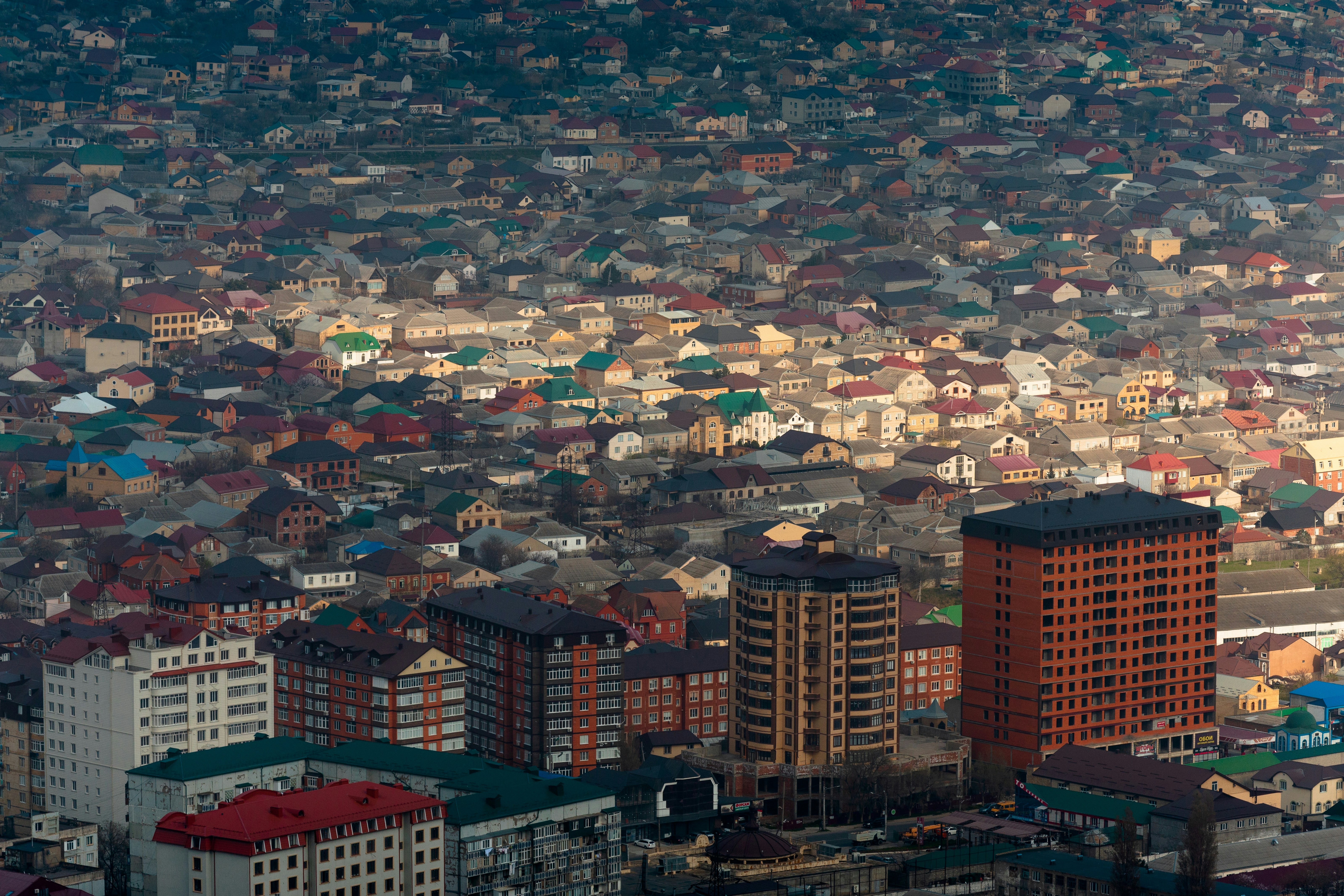 a city with many buildings
