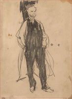 A humorous cartoon sketch depicting a judge and a lawyer in a playful debate.