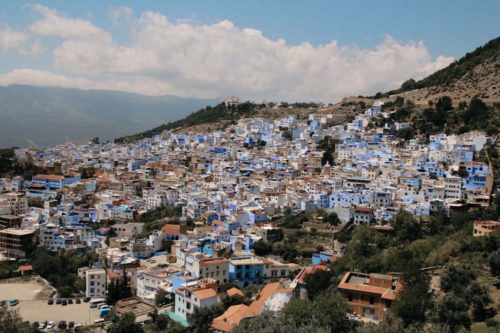 a city with many buildings