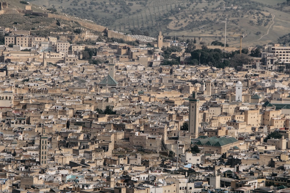 a city with many buildings