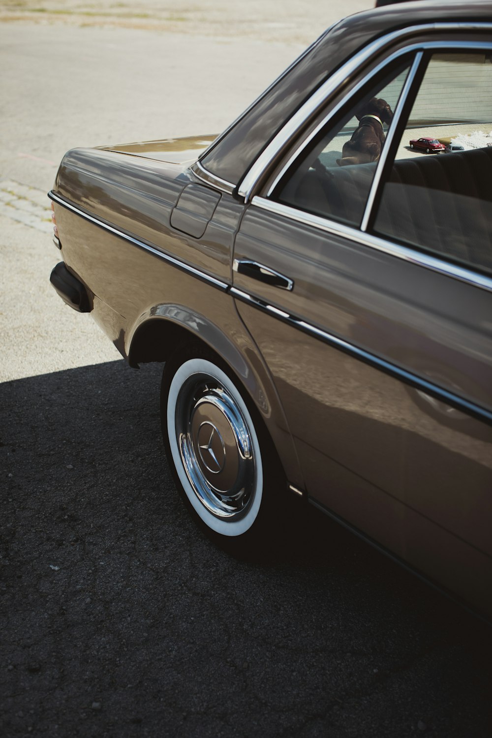 a car parked on pavement