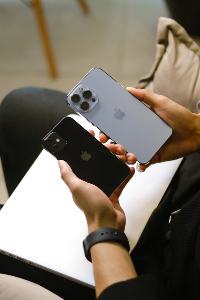 a person holding a cell phone
