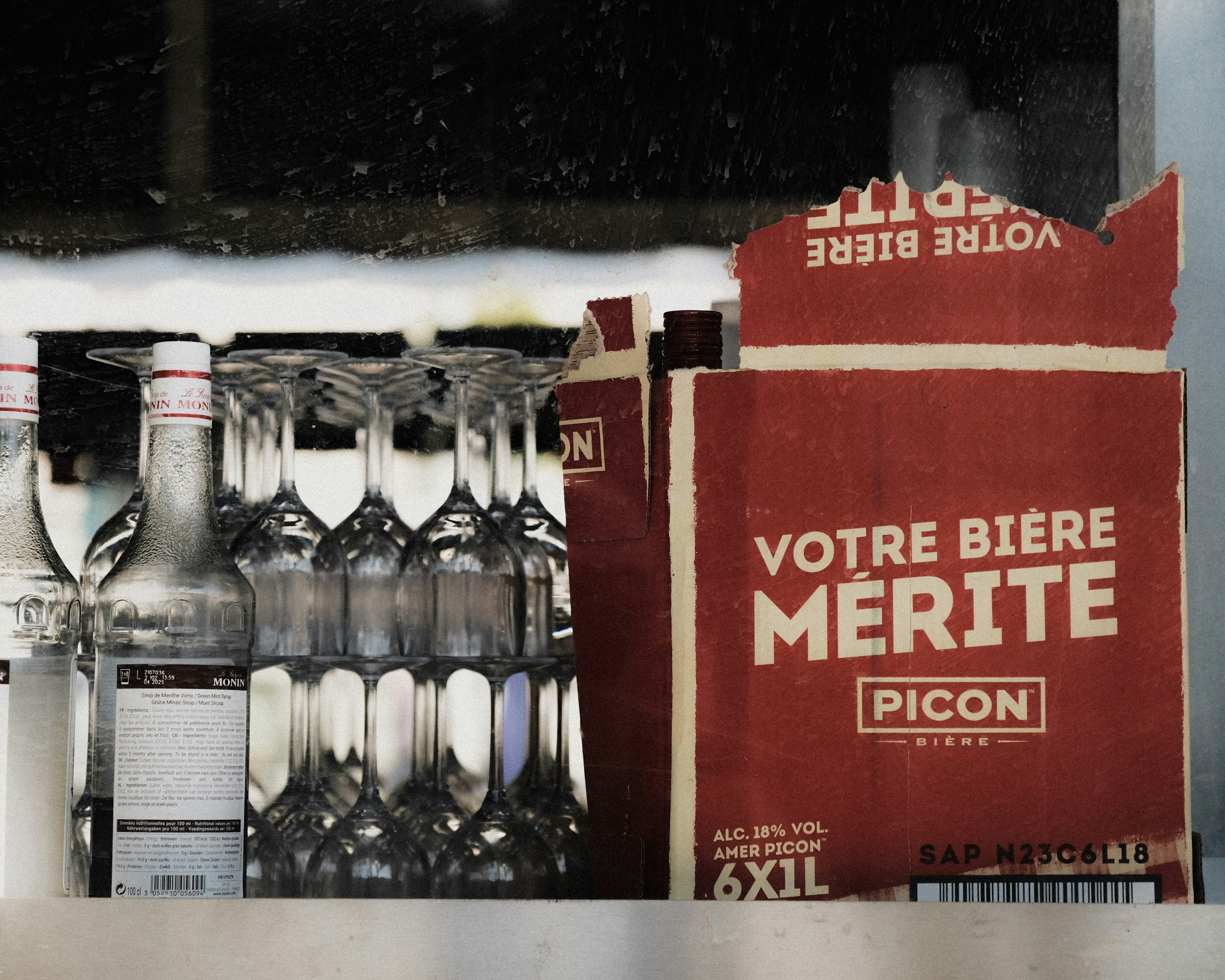 a box of alcohol