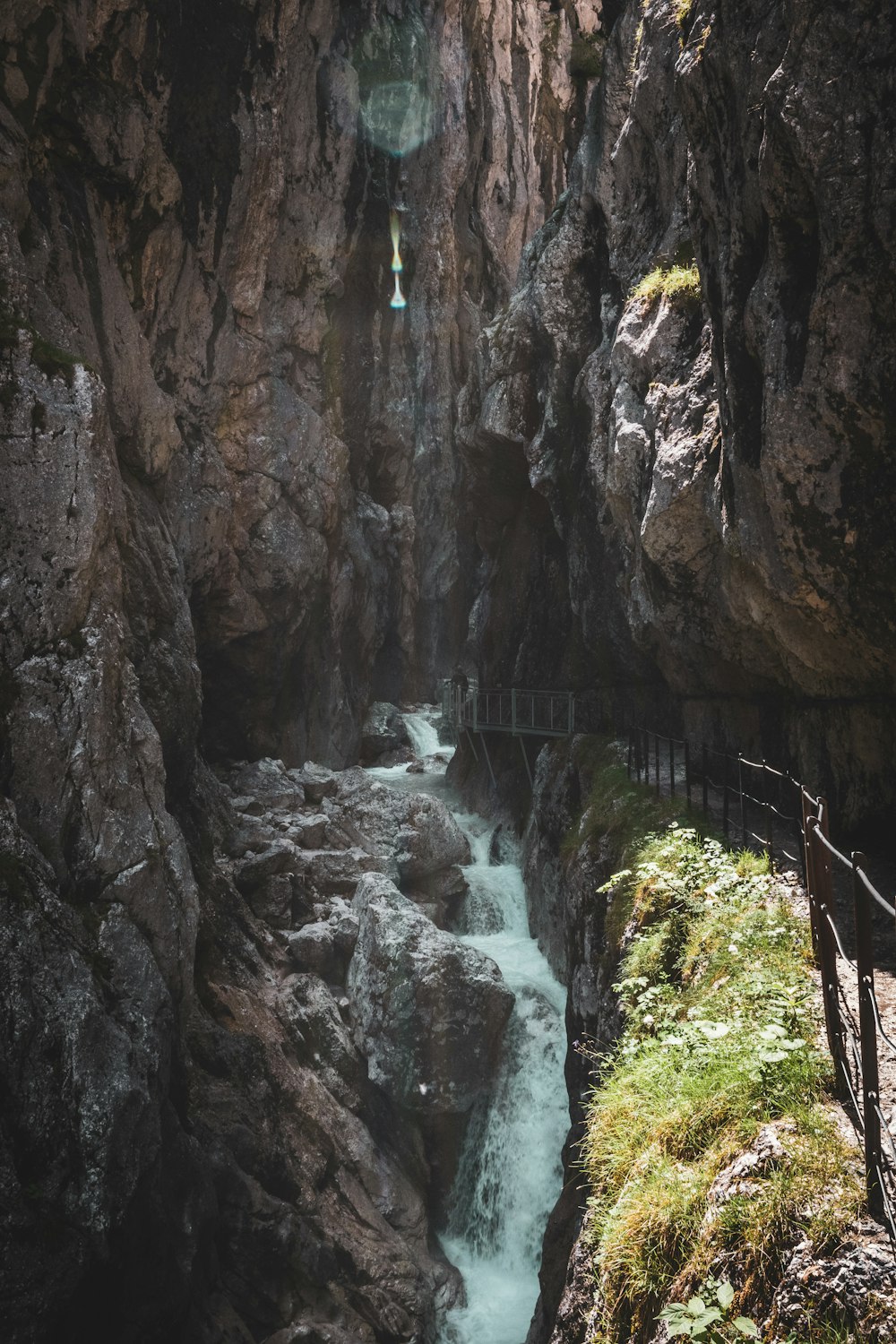 a bridge over a river