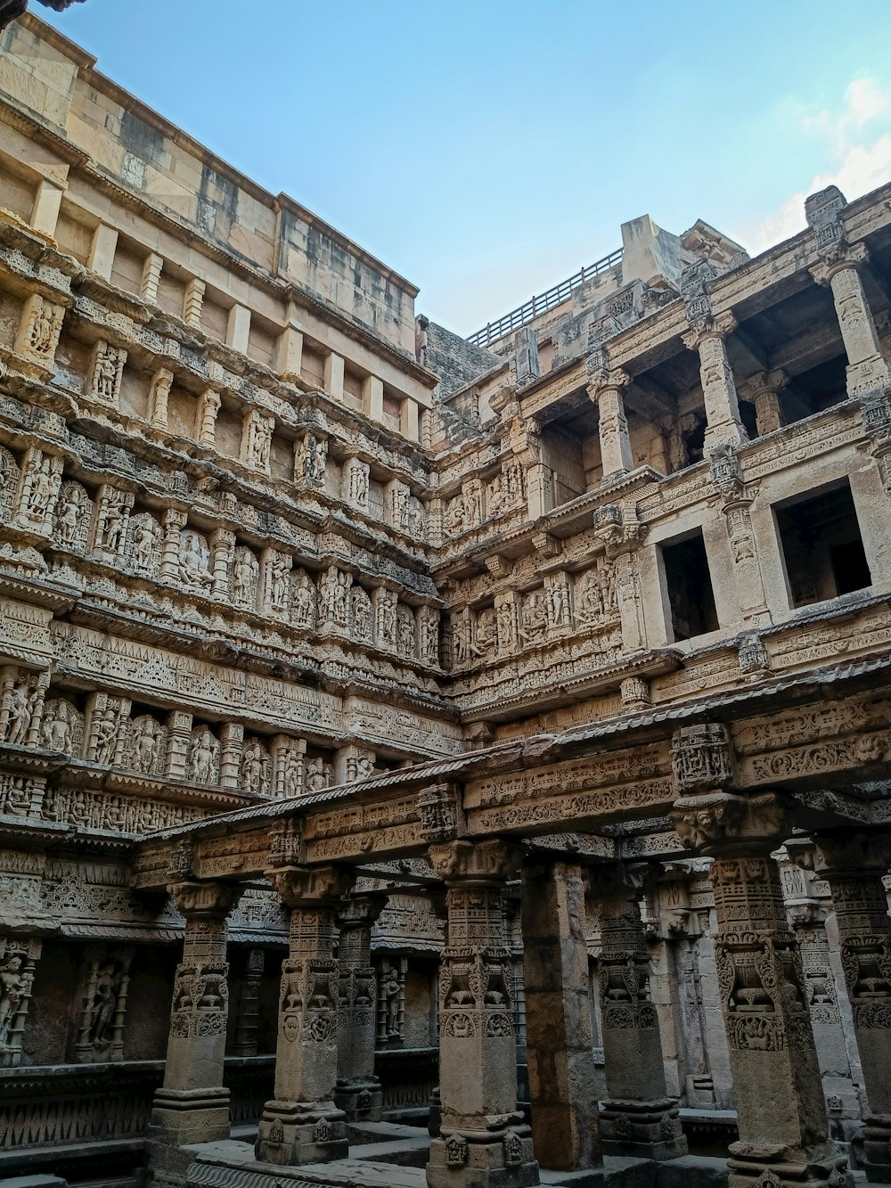 a building with many windows