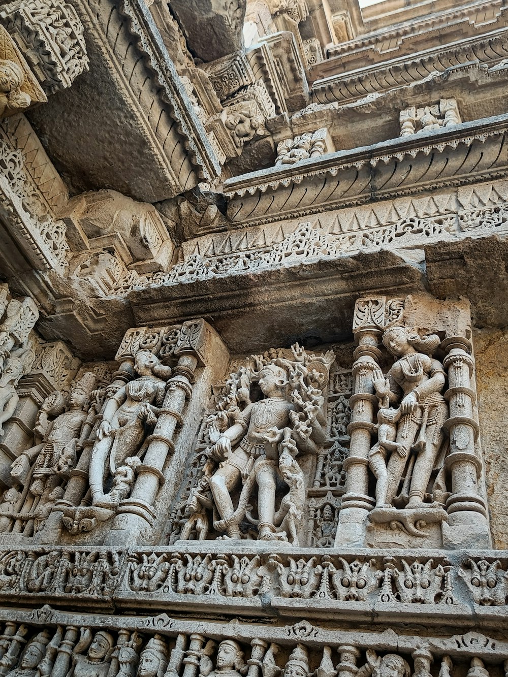 a building with carvings on the side