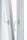 Two white window handles are positioned side by side on a slightly open window, catching soft, diffused daylight. The handles are modern in design, made of what appears to be plastic or painted metal.