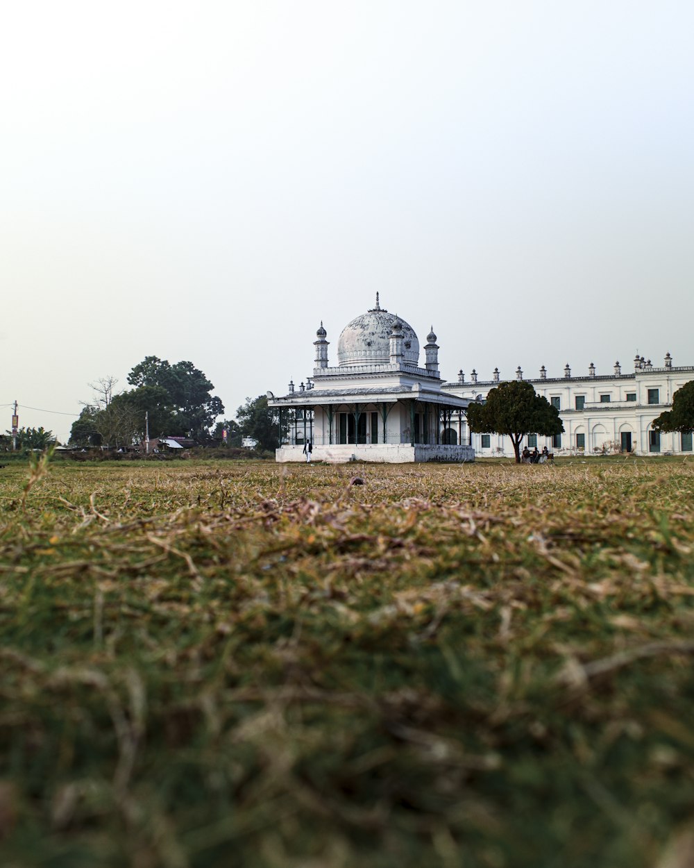 a large building with a dome