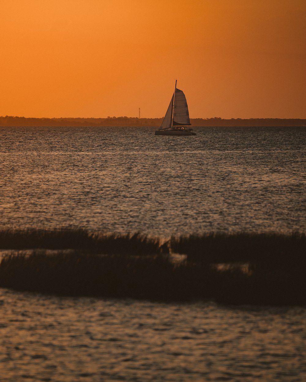 a sailboat in the water