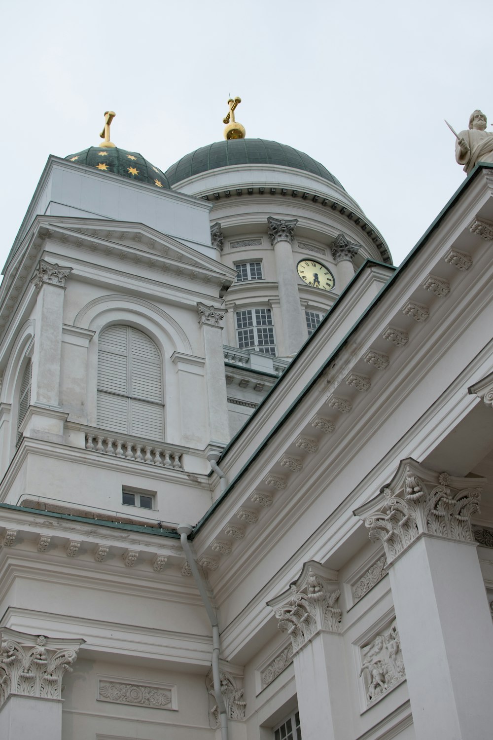 a clock on a building