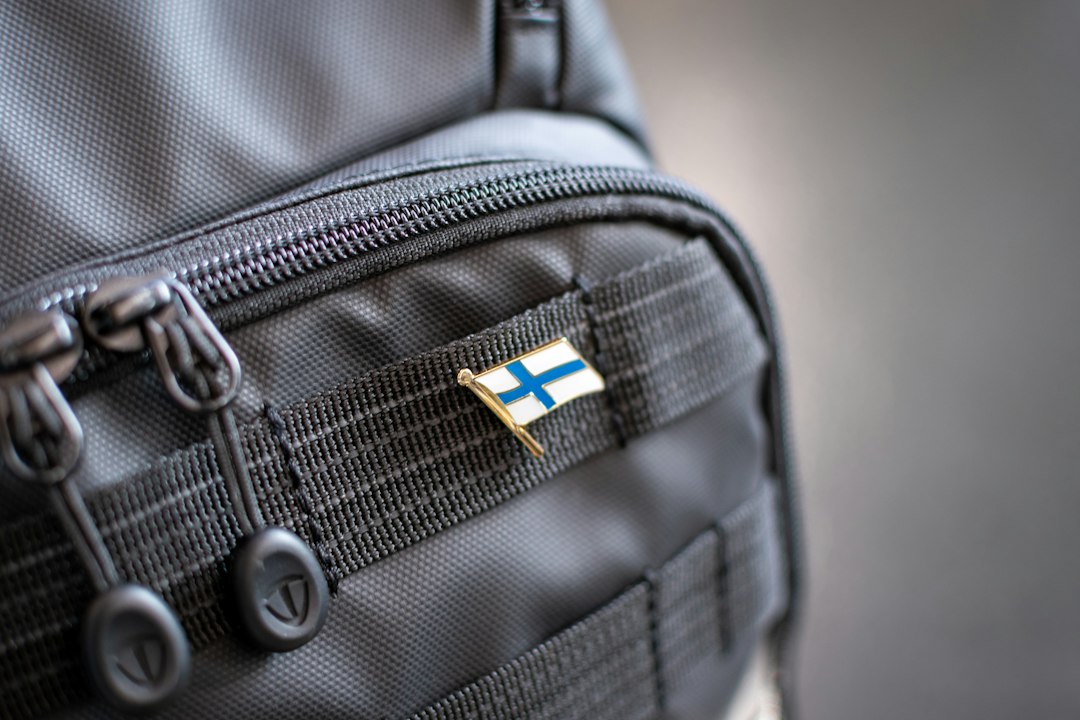 hiking backpack closeup