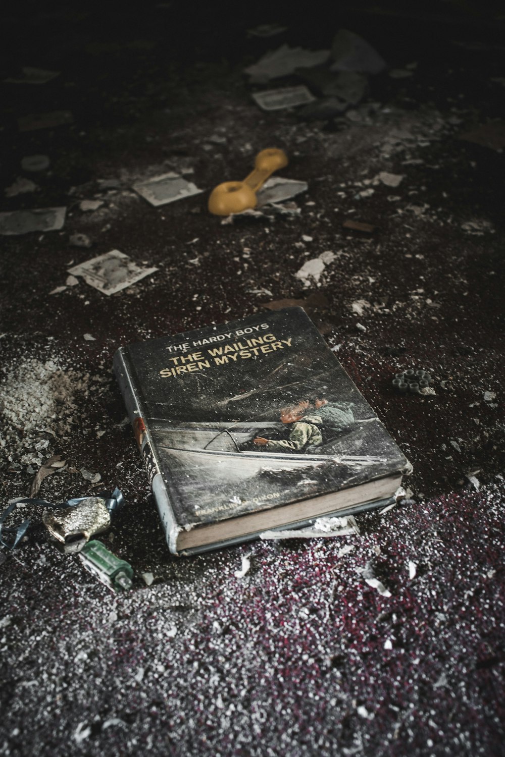a book on the ground