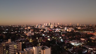a city with many buildings