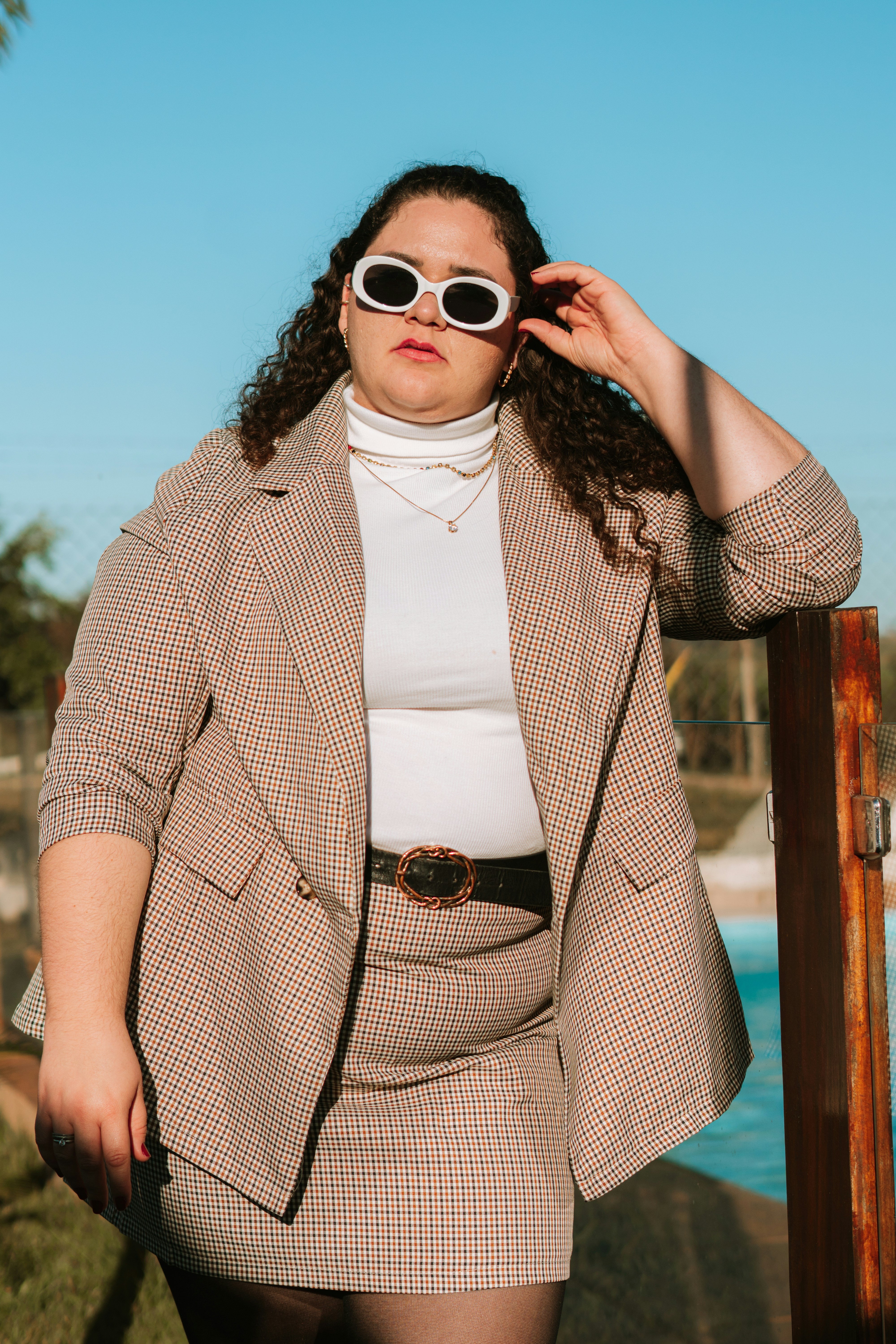 a person wearing sunglasses