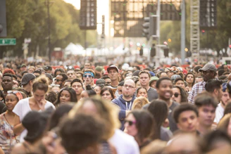 a large crowd of people