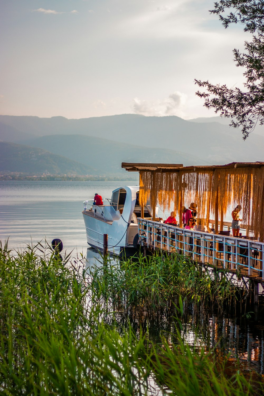 a boat on a dock