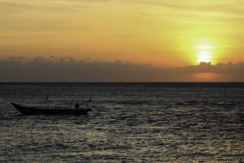 a boat in the water