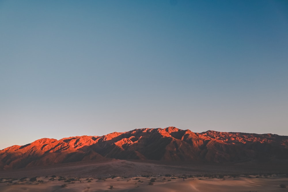 a large mountain range