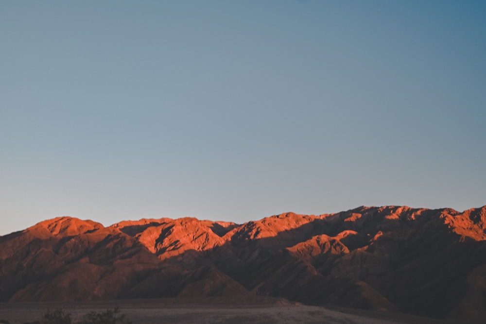 a large mountain range