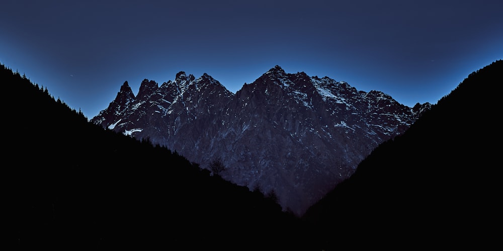 a mountain covered in snow