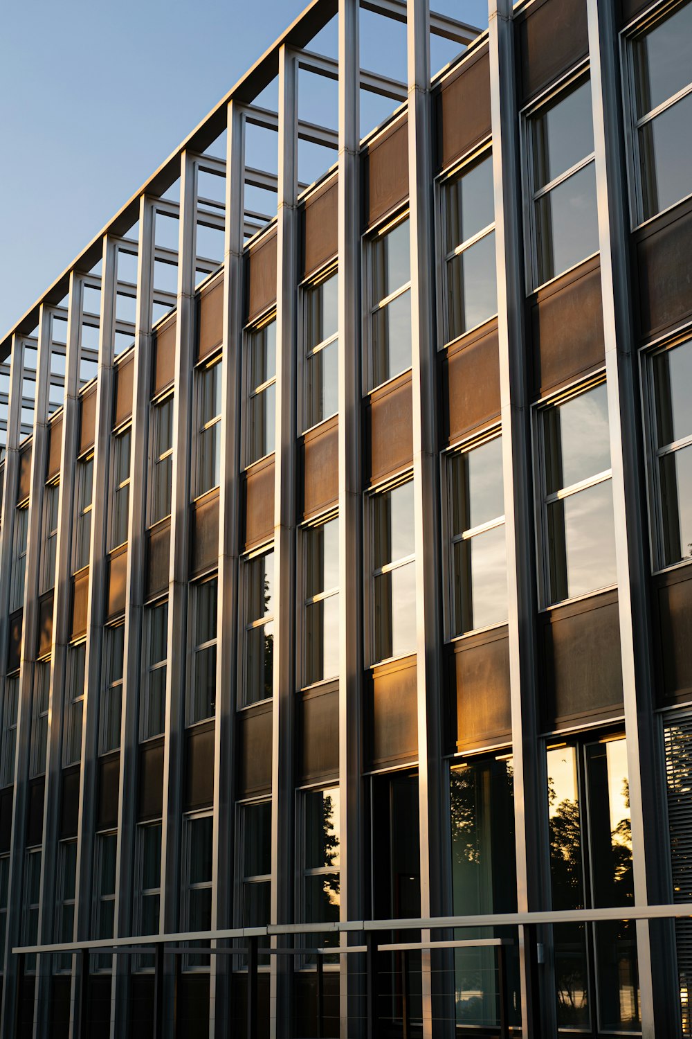 a building with many windows