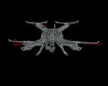 A visualization of drone aerodynamics in a simulation environment.