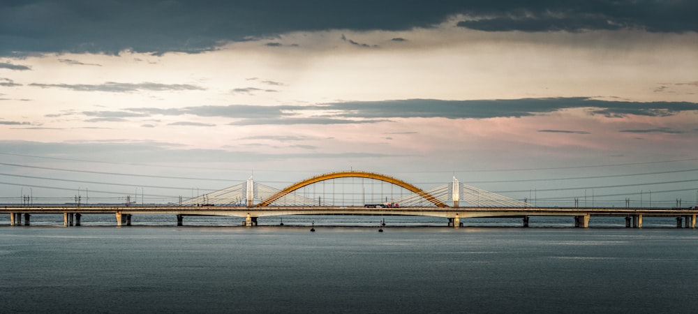 a bridge over water