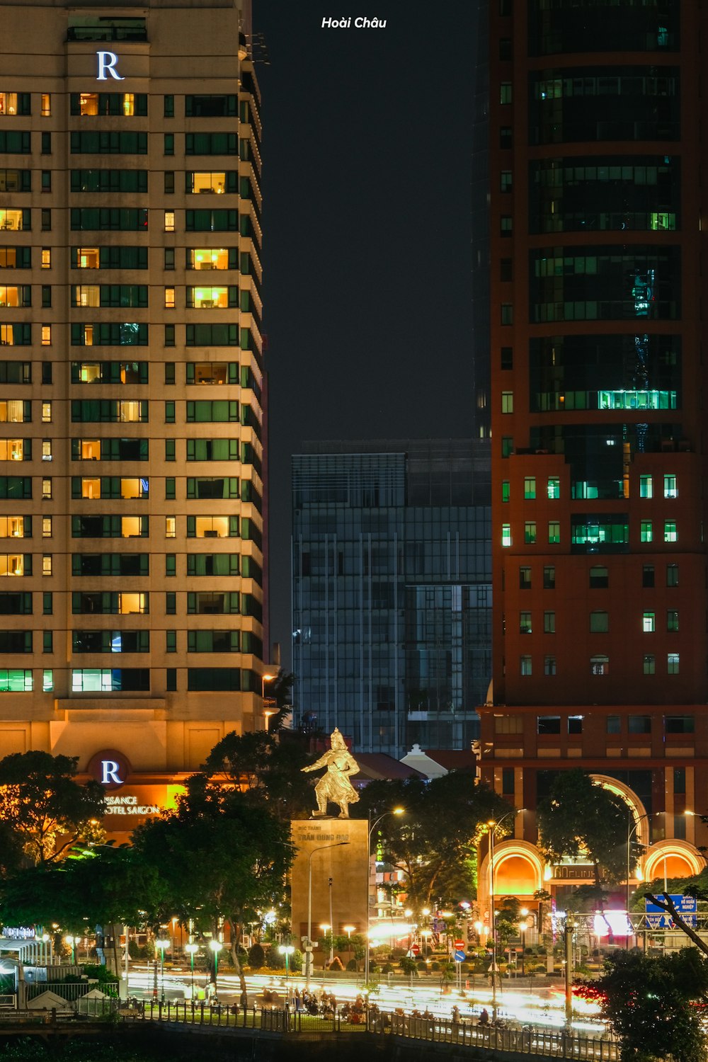 a group of tall buildings