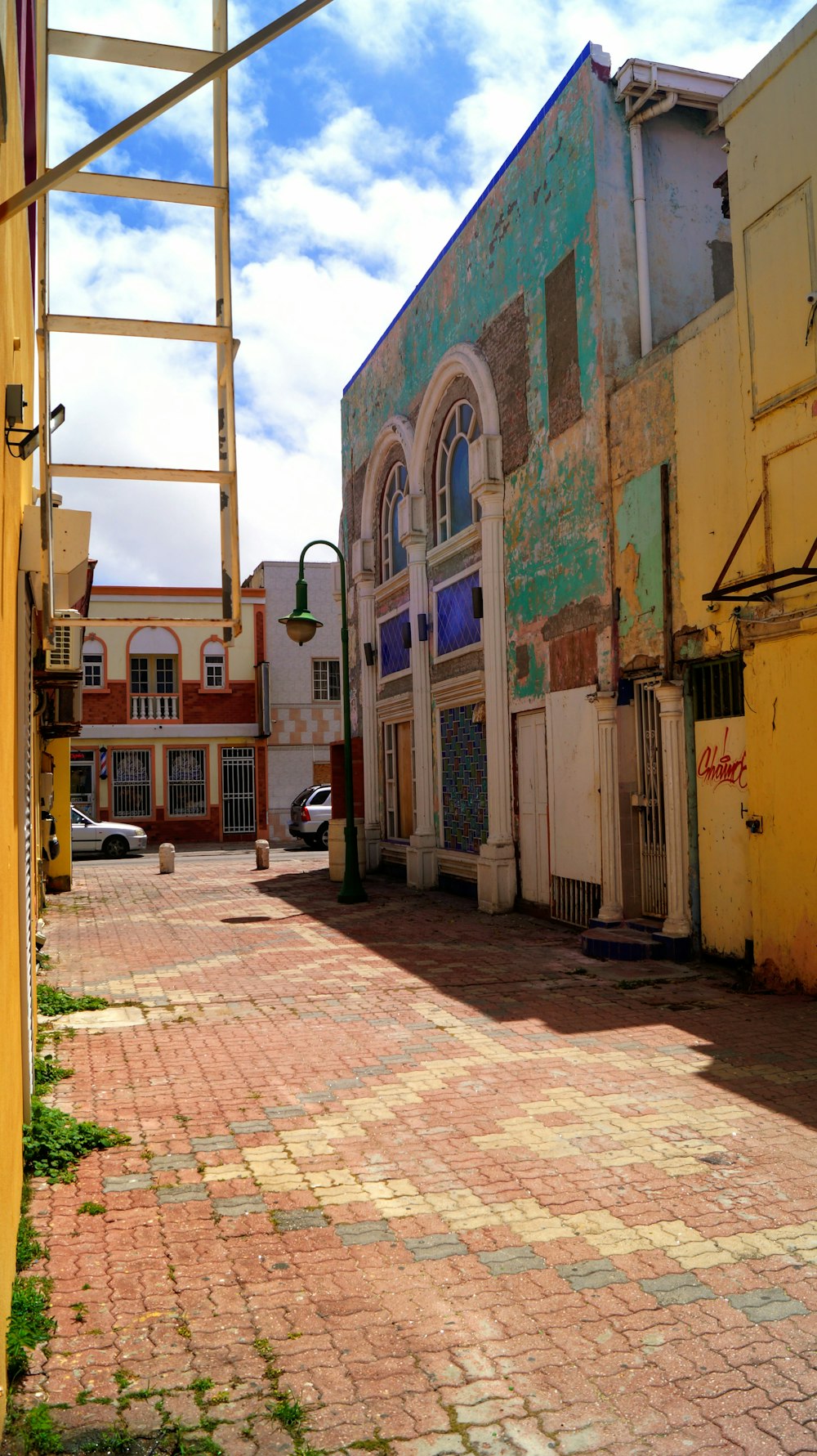 a street with buildings on both sides