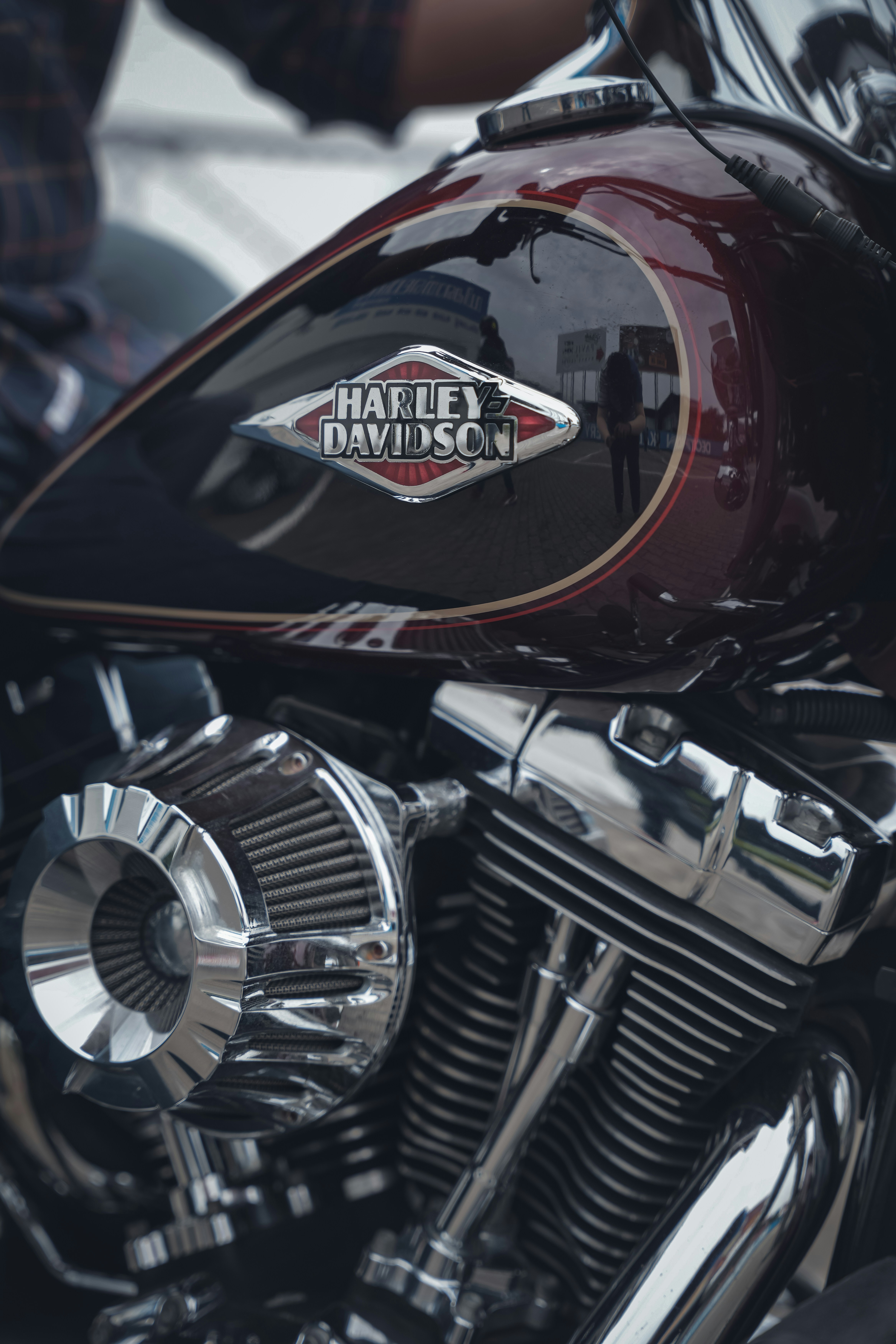 Gros plan d’une moto