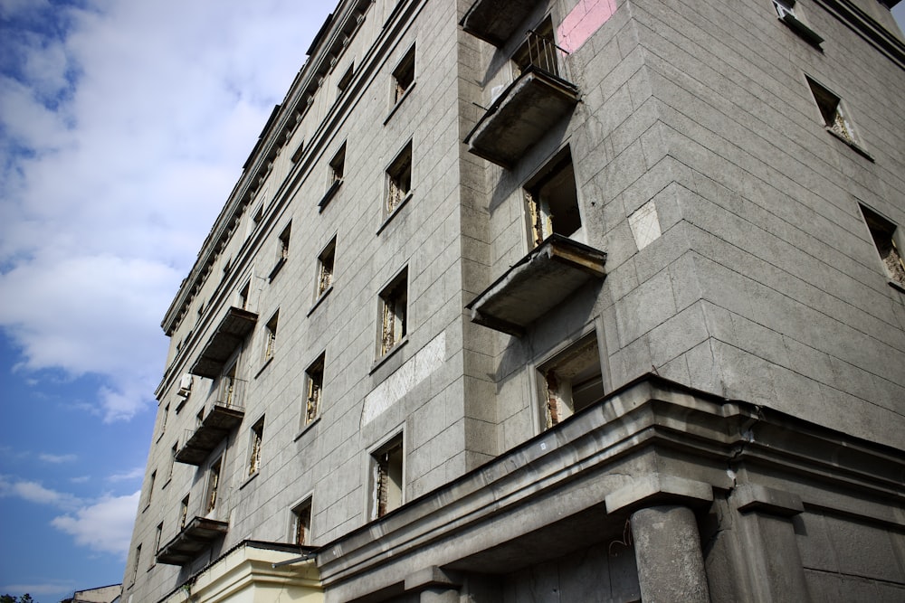 a building with balconies and balconies