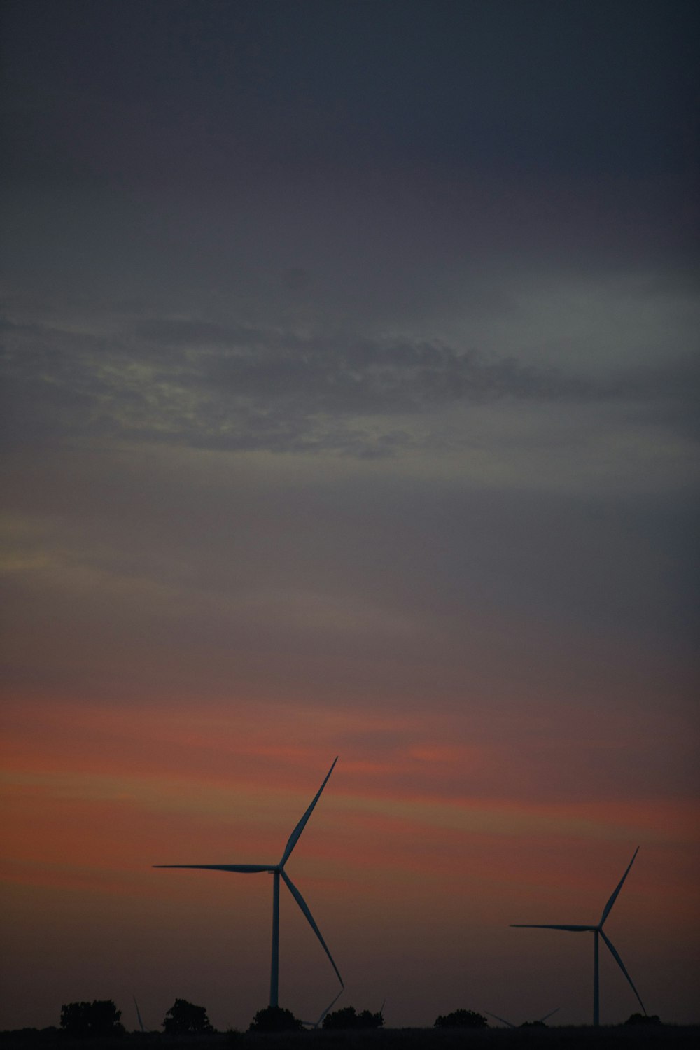 a group of wind turbines