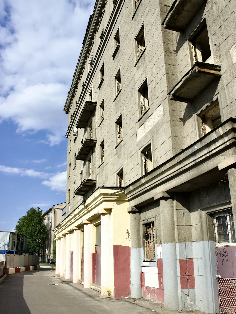 a building with balconies