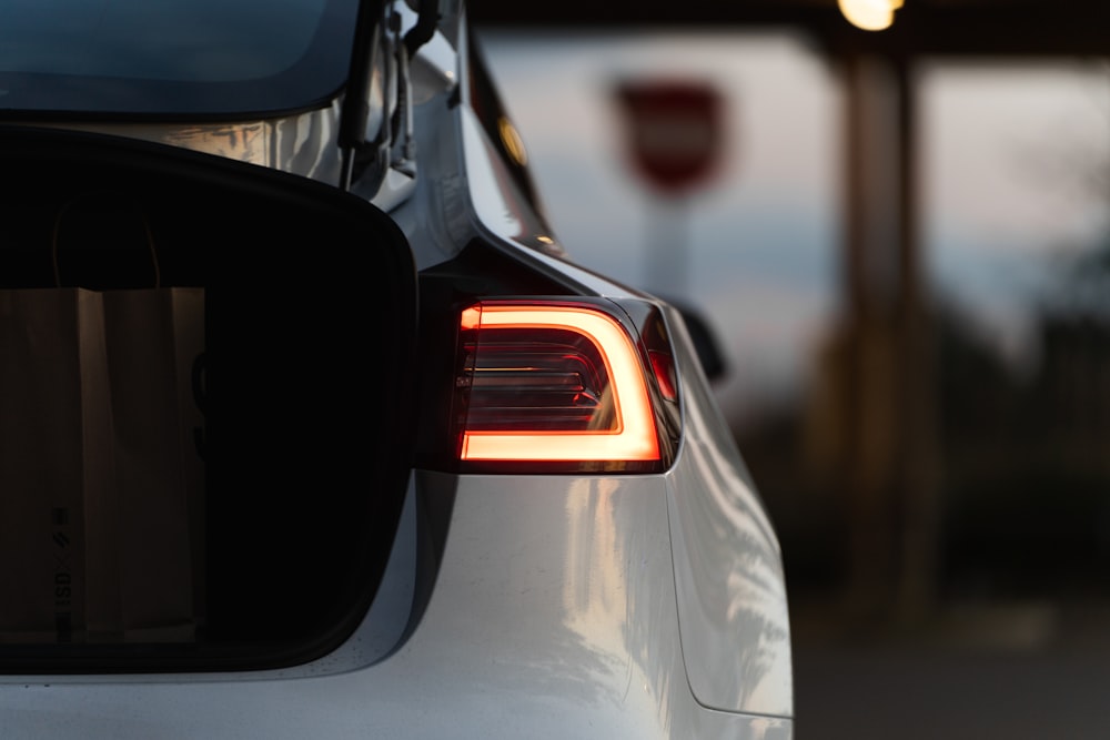 a rear view mirror on a car