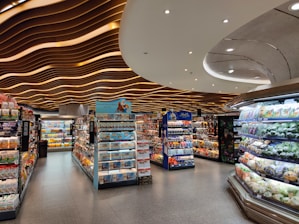 a store with shelves of items