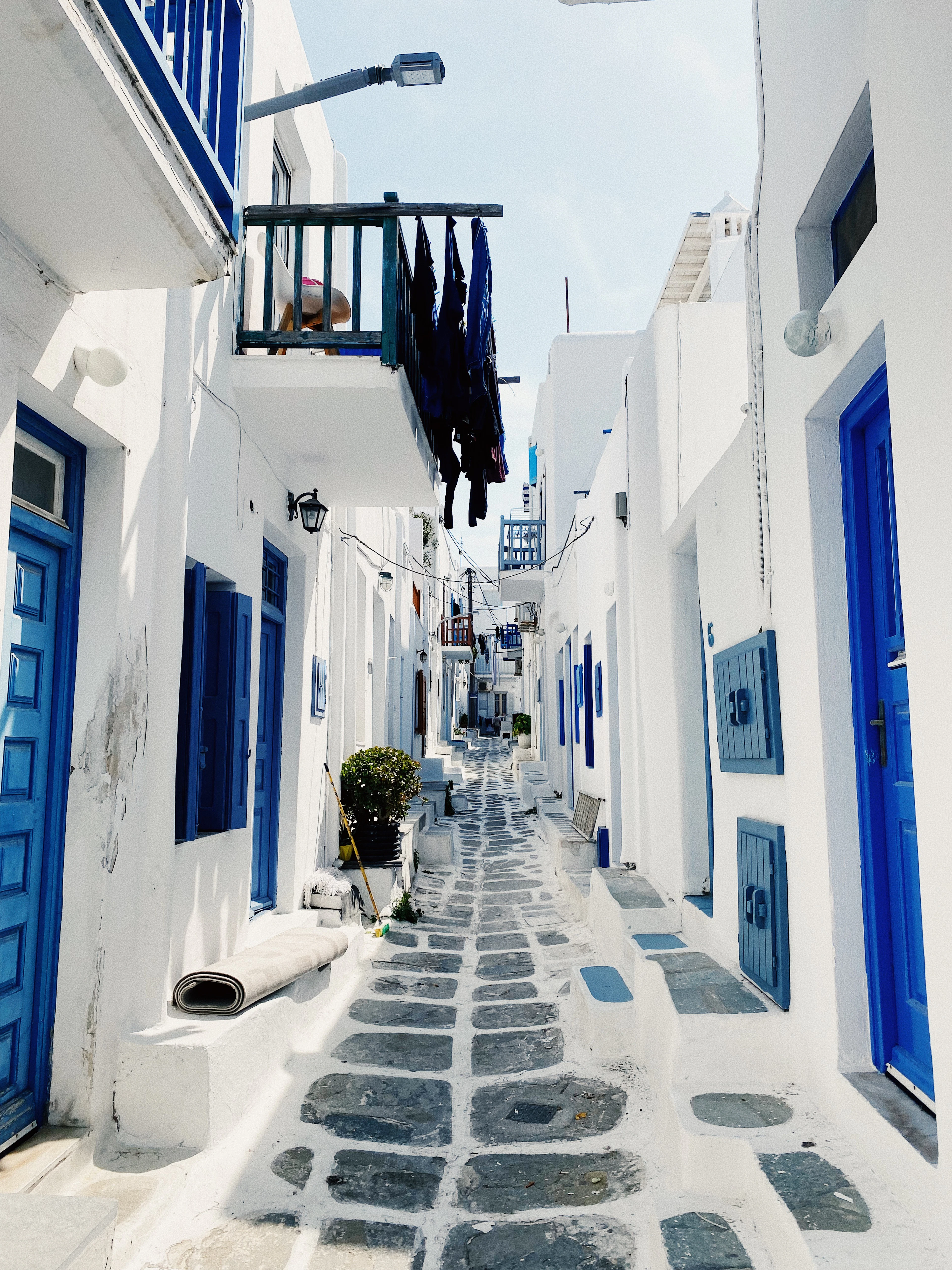 Bougainvillea lanes of Chora, Mykonos