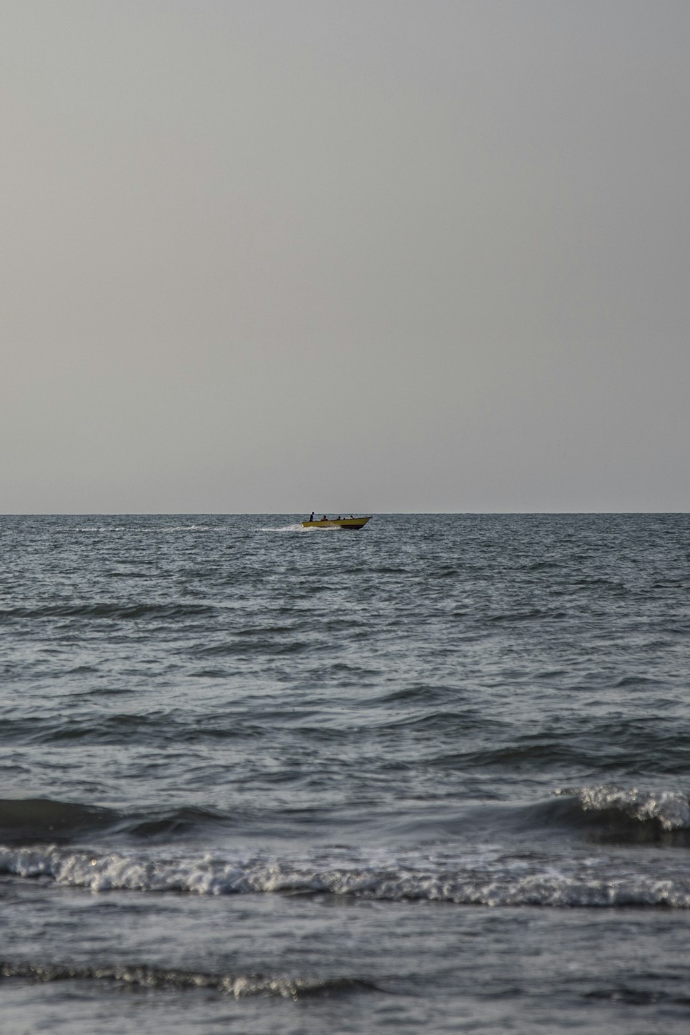 a boat in the ocean