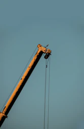 a person on a crane