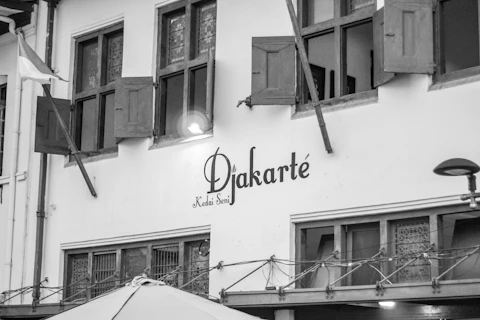 a building with a sign on it