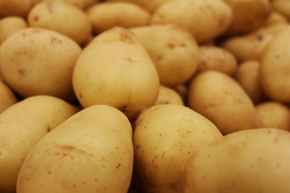 a pile of potatoes