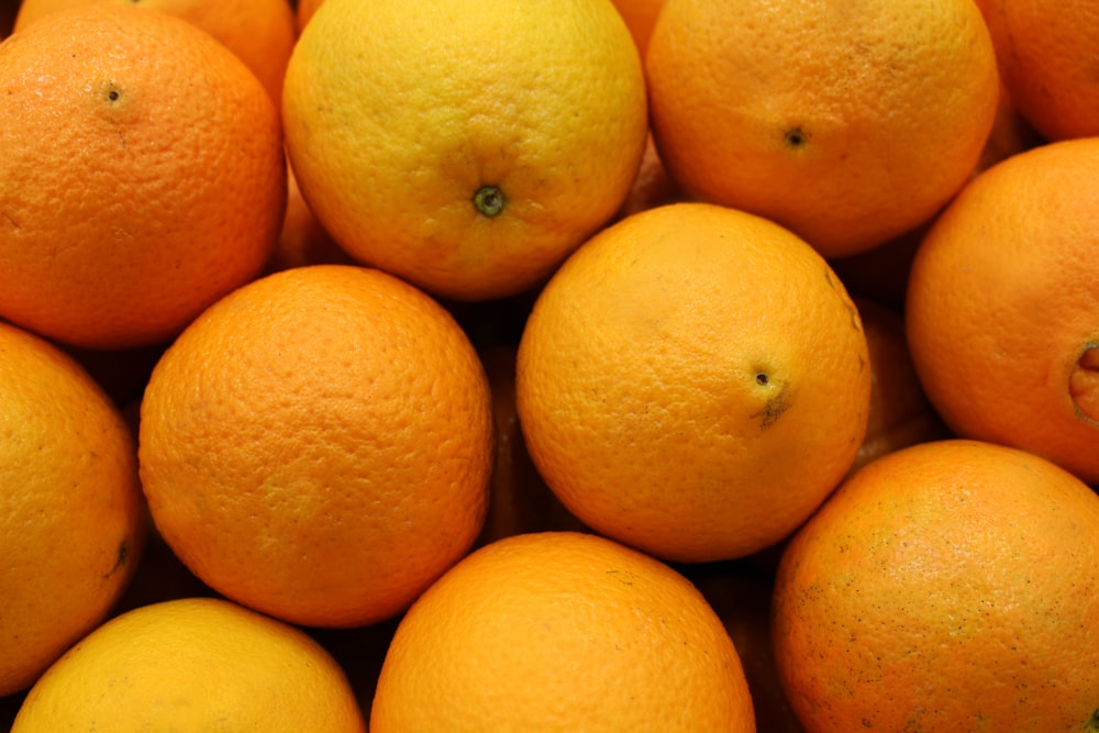 a pile of oranges