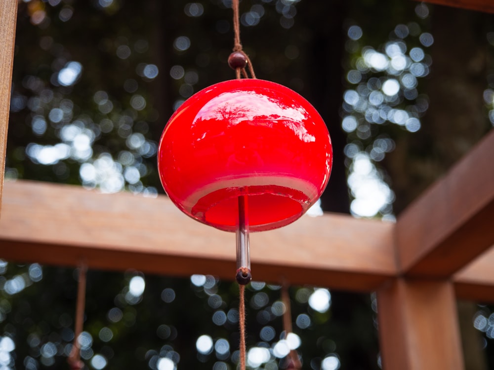 a red glass with a white substance