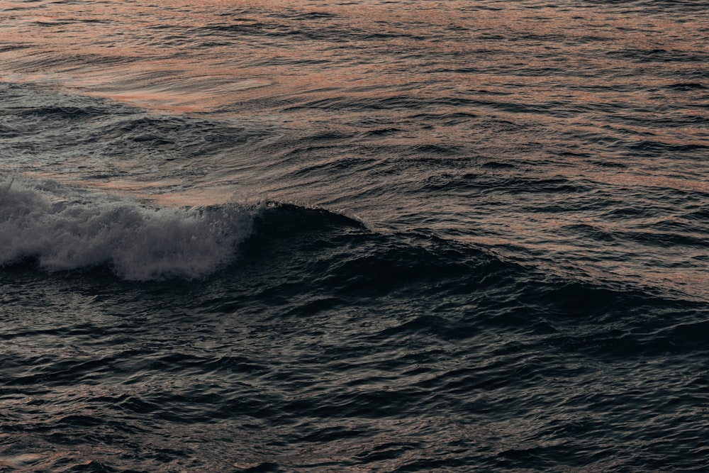 waves on a beach