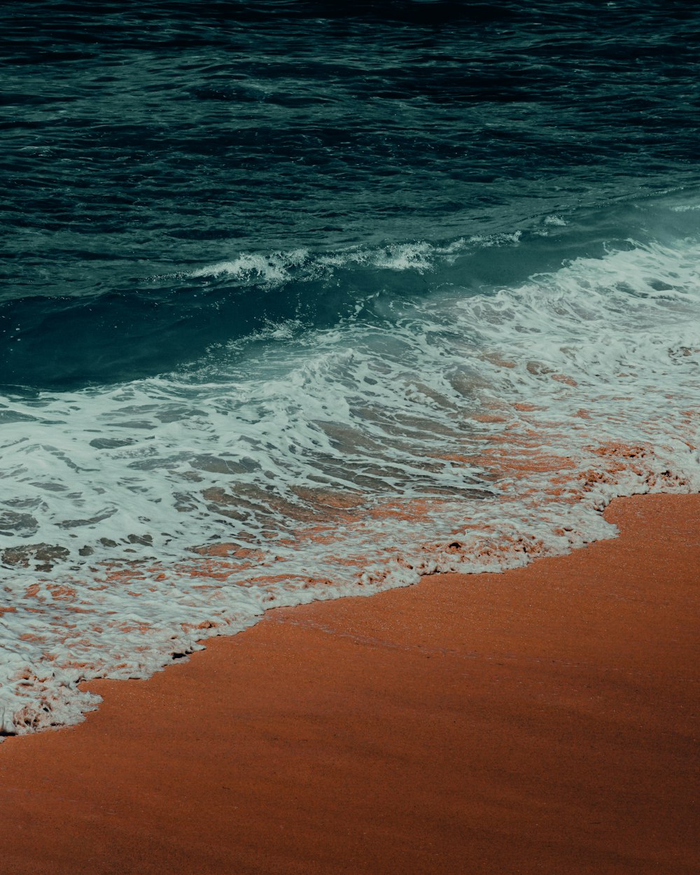 waves crashing on a beach