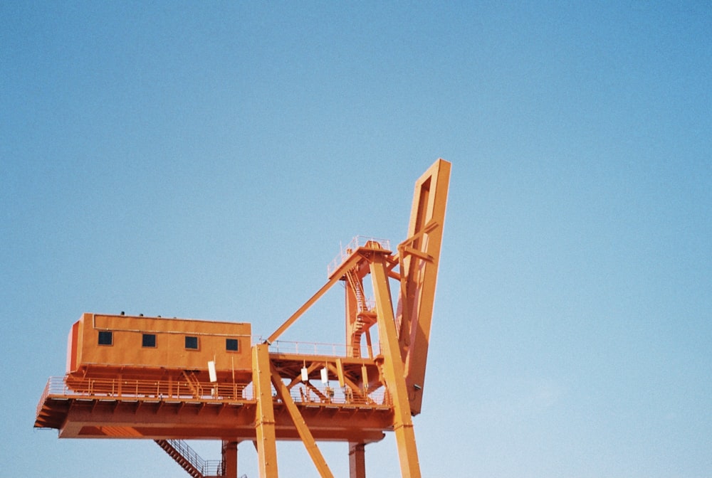 a wooden structure with a person on it