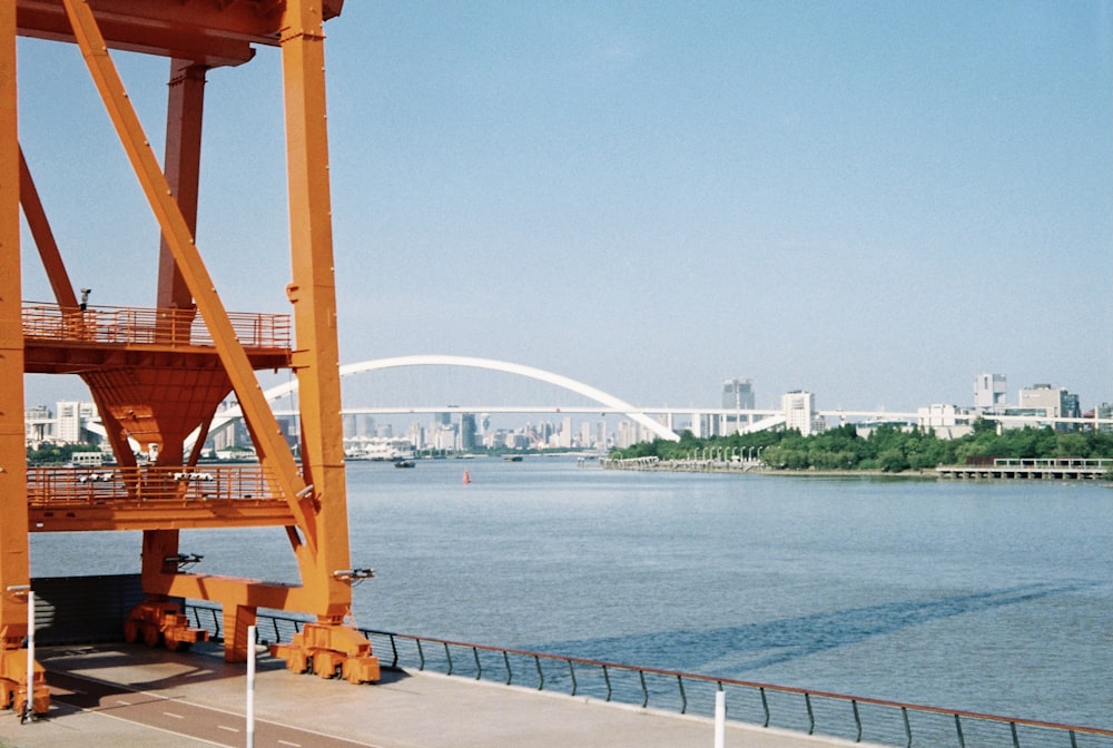 a bridge over a body of water