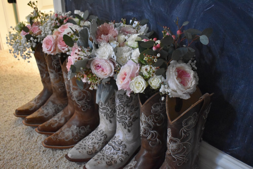 a bouquet of flowers