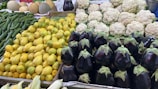 a group of vegetables in a market