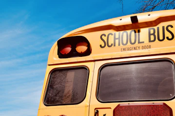 the back of a school bus